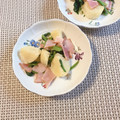 yesmama's cooksnap of when they made ほうれん草とベーコンポテのガリマヨ炒め.