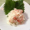 horseland's cooksnap of when they made 大根とカニカマで 超簡単サラダ.
