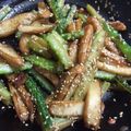 ＋SUN3's cooksnap of when they made ゴーヤとさつま揚げの金平風.