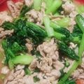プルプルプルメリア's cooksnap of when they made 豚肉と小松菜のオイスターソース炒め.