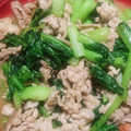 プルプルプルメリア's cooksnap of when they made 豚肉と小松菜のオイスターソース炒め.