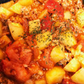 なーなちゃん's cooksnap of when they made 簡単！挽肉とジャガイモのトマトチーズ炒め.