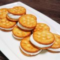 しまゆ～＊°。's cooksnap of when they made リッツのマシュマロサンド.