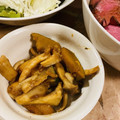 まんまのまんま's cooksnap of when they made かぼちゃとエリンギのガーリック炒め.