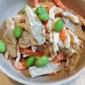 和芥子's cooksnap of when they made ばりうま♪鶏ササミのゴボウサラダ.