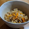 gongmei's cooksnap of when they made 切干大根とツナの炊き込みご飯.
