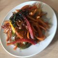 Yokchina's cooksnap of when they made 人参とパプリカのカラフルきんぴら♪.