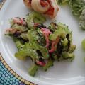 melmarilyn's cooksnap of when they made 海苔と紅生姜入りゴーヤの天ぷら.