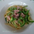 melmarilyn's cooksnap of when they made ゴーヤとツナの塩麹柚子胡椒パスタ.