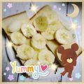 海理ママ's cooksnap of when they made 朝食・おやつに　バナナトースト♪.