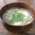 ままばなな1020's cooksnap of when they made 我が家の味噌汁の具☆山芋(長芋)とろろ♡.