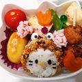しじみごはん's cooksnap of when they made カエル帽子のキティちゃん♪キャラ弁.