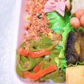 ゆりほのママ♪'s cooksnap of when they made お弁当の彩り&隙間埋めにピーマンおかか♡.