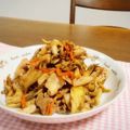 うさぎすきぃ's cooksnap of when they made まいたけと豚こま肉のめんつゆバター炒め.