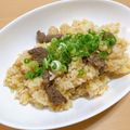 めぐまろろ's cooksnap of when they made ビーフガーリックライス！（コストコ肉）.