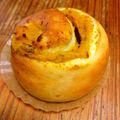 きゃらめるこーん❤'s cooksnap of when they made チーズかぼちゃパン.
