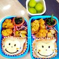 ミニcooking's cooksnap of when they made おさるのジョージ キャラ弁 デコ弁.