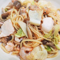 akiyuママ's cooksnap of when they made シーフードミックスの五目風焼きソバ.