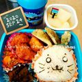ミニcooking's cooksnap of when they made 簡単キャラ弁＊おにぎりゴマちゃん.