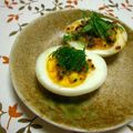 ママdeko's cooksnap of when they made ゆで卵の味噌マヨ焼き.