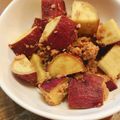 ochakomam's cooksnap of when they made ハニー❤なコロコロさつま芋と挽肉の炒め物.