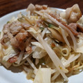 テラポキ's cooksnap of when they made 豚肉とザーサイともやしのあんかけ焼きそば.