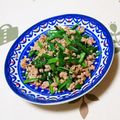 ネコかえる's cooksnap of when they made ピリ辛♪ニラ豚ひき肉炒め.