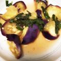 ロメロメロメロ's cooksnap of when they made めんつゆで作る！なすのすだちポン酢和え.