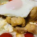 さくらと月と太陽's cooksnap of when they made ガッツリ男飯!!ガリバタチキン丼~♪.