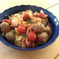 mayuyuキッチン's cooksnap of when they made 肉団子とキャベツのトマトあんかけ炒め.
