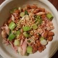 inLondon's cooksnap of when they made 簡単おつまみ♪ツナットウ（チキン納豆）.