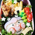 ラタみほ's cooksnap of when they made ＊キャラ弁＊　バイキン頭巾なアンパンマン.
