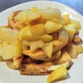moeoke's cooksnap of when they made 余ったパン耳でフレンチトースト☆.