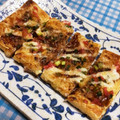 chocoraママ's cooksnap of when they made 簡単おつまみ✾油揚げでチーズお好み焼き風.