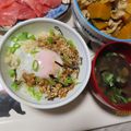 よちりん's cooksnap of when they made 我が家の塩昆布ｄｅ温玉納豆丼.