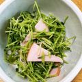 ごきげんYOYO♪'s cooksnap of when they made 簡単豆苗とハムのおひたし.