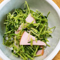 ごきげんYOYO♪'s cooksnap of when they made 簡単豆苗とハムのおひたし.