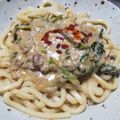 candyfluff's cooksnap of when they made こくウマ♡ラー油クリームパスタ♫♪♫.