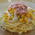 くりすけ☆'s cooksnap of when they made ツナとコーンの和風パスタ.