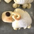 ♡もこな♡'s cooksnap of when they made ふわふわ♪ひつじのクリームパン.