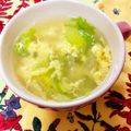 ★kokomama★'s cooksnap of when they made 5分でできる！卵とレタスのスープ.