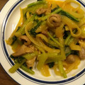まれぃ's cooksnap of when they made 大人珍味、簡単、小松菜と砂肝のからし和え.