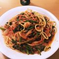 桃壱＊'s cooksnap of when they made 海老とほうれん草のトマトクリームパスタ.