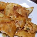 oLAngExx's cooksnap of when they made ツナ缶とワンタンor餃子の皮で簡単おかず.