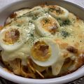 tiger★'s cooksnap of when they made リメイク！ランチに スパゲティグラタン♪.