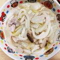 くぅん's cooksnap of when they made 彼氏が満足する夜食、白だし鳥もも肉うどん.
