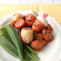 Newチヨコっと♪'s cooksnap of when they made キャラ弁に❤ちくわとウインナーのどんぐり.