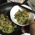 くまノン兵衛's cooksnap of when they made にがごり(ゴーヤ)とナスの卵とじ.