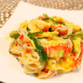 アイリッシュショコラ's cooksnap of when they made 長ネギとカニカマ卵のサッと炒め☆.