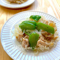 YUH♡ママ's cooksnap of when they made 簡単　鶏もも ピーマン しらたき炒め.